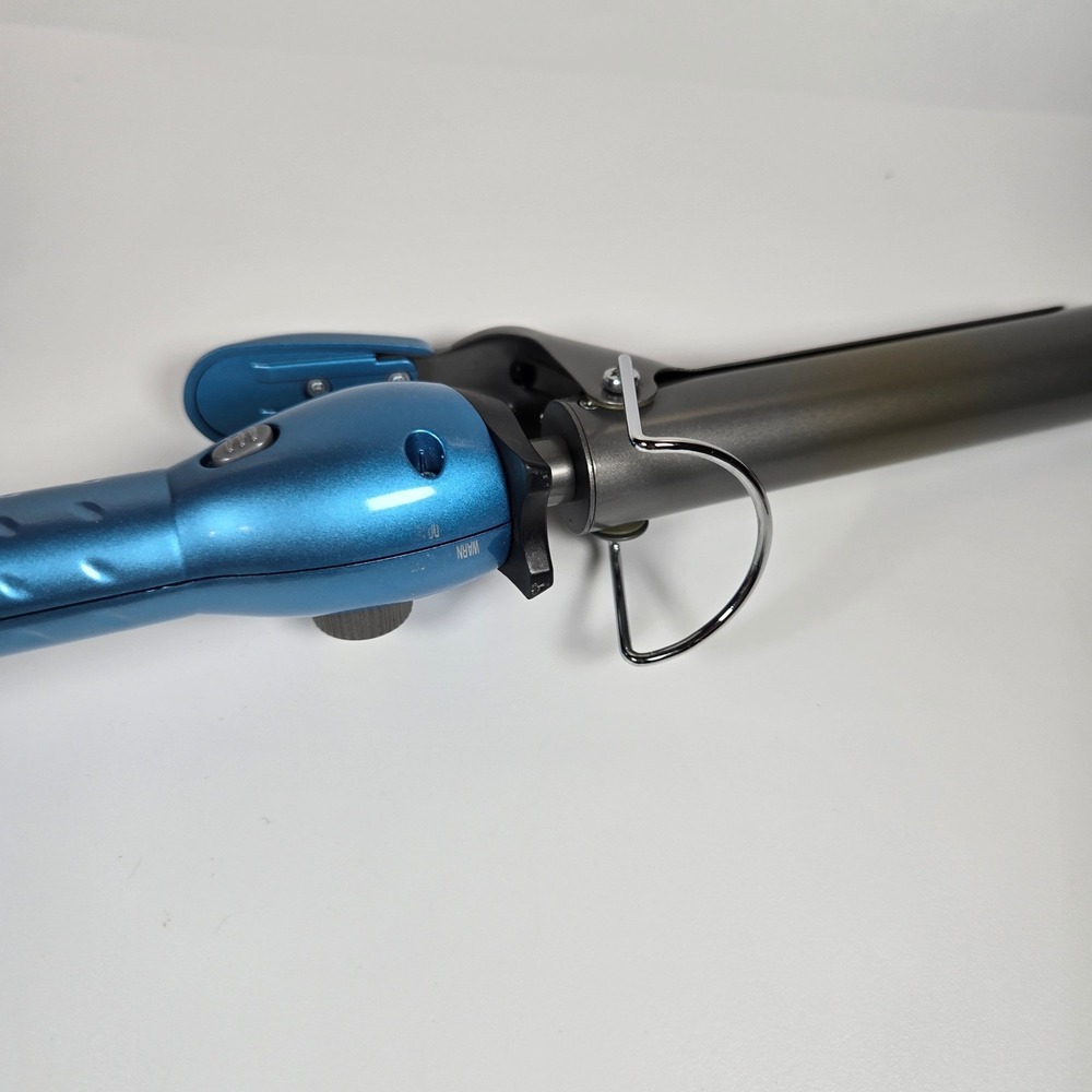 BaBylissPRO Nano Titanium 1" Inch Spring Curling Iron Blue BABNT125SN - Picture 4 of 10